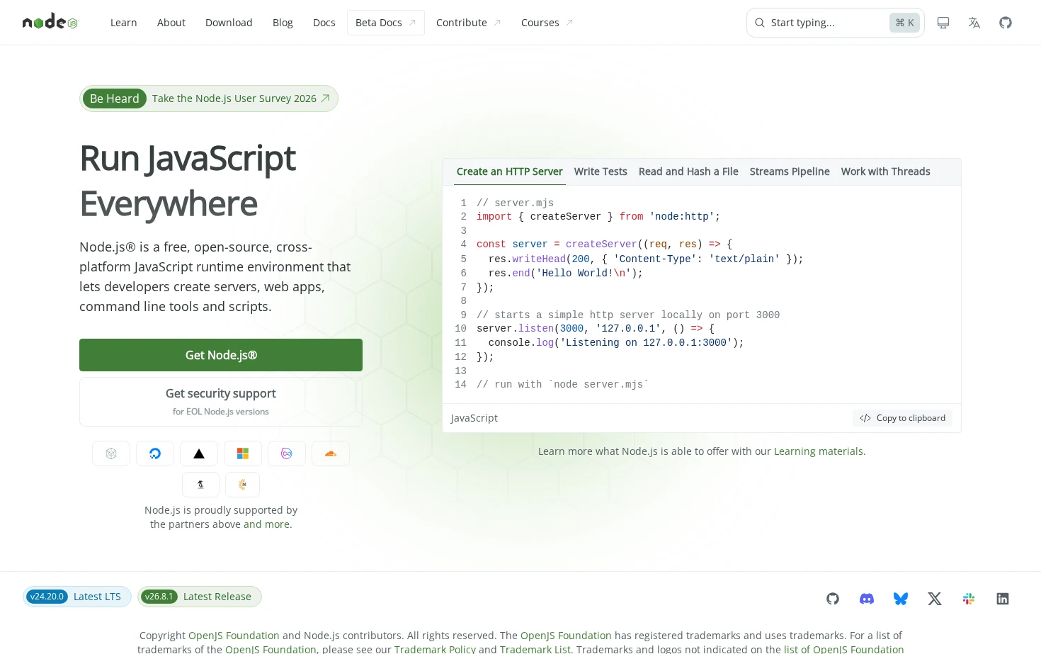 Node.js 页面快照